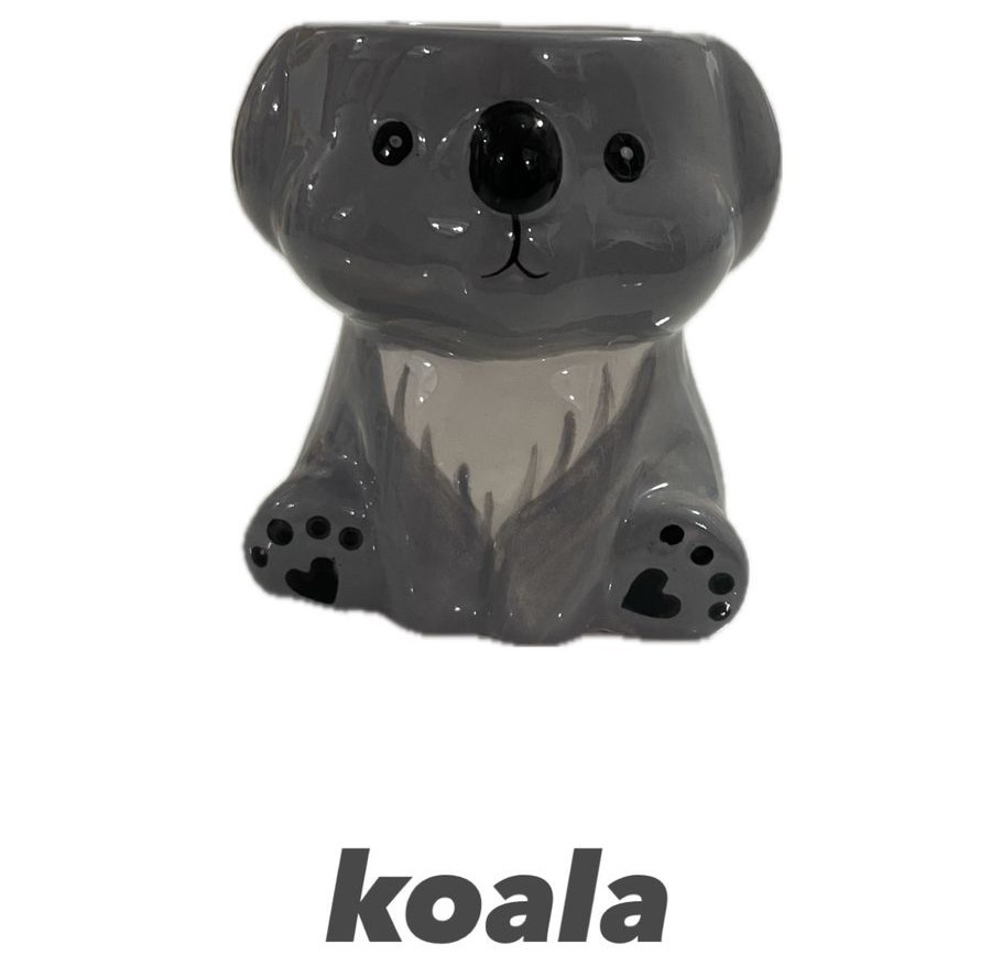 Maceta animalitos ceramica 8cm